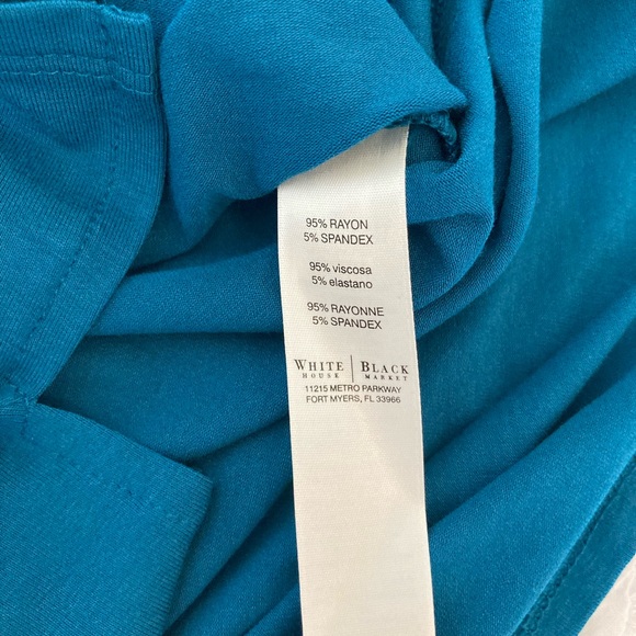 WHBM blue sleeveless shirt - Picture 4 of 6